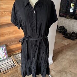 Velvet Heart Black Mini Dress